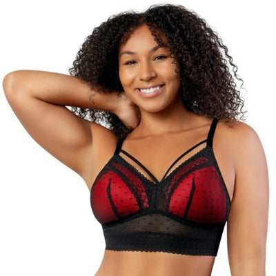 Parfait - Womens Mia Dot Wire-Free Padded Mesh Bralette