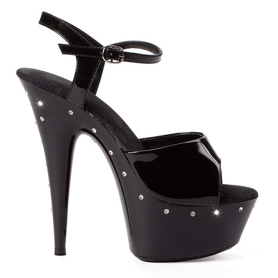 Ellie Shoes - 6" Heel with Rhinestones on Platform