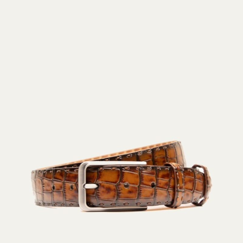 WILL Leather Goods - Mens Croco Belt