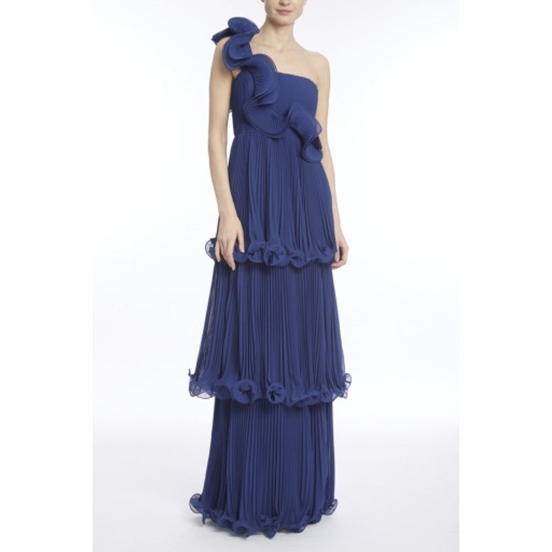 Badgley Mischka - Womens Pleat Tiers 1 Shldr