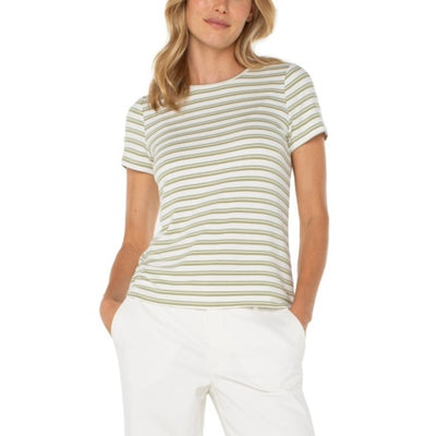 Liverpool Los Angeles - Womens Short Sleeve Crew Neck Classic Knit Tee