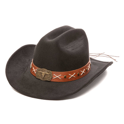 San Diego Hat Company - Timberline Mens Faux Felt Pinch Crown Cowboy