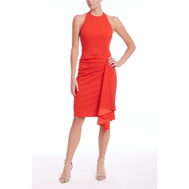 Badgley Mischka - Womens Hltr Side Drape