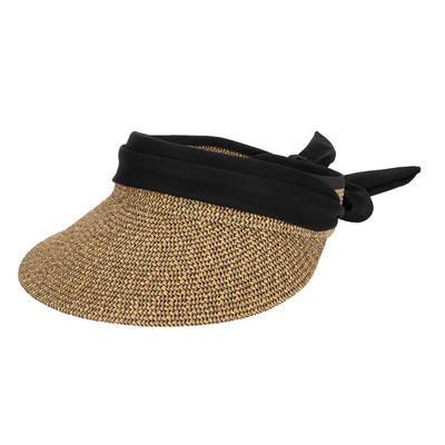 San Diego Hat Company - Crew Ultrabraid Visor with Cotton Fabric Band