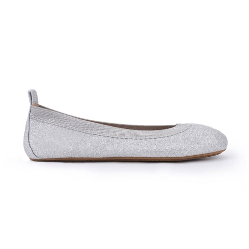Yosi Samra - Kids Miss Samara Ballet Flat in Silver Glitter Kids