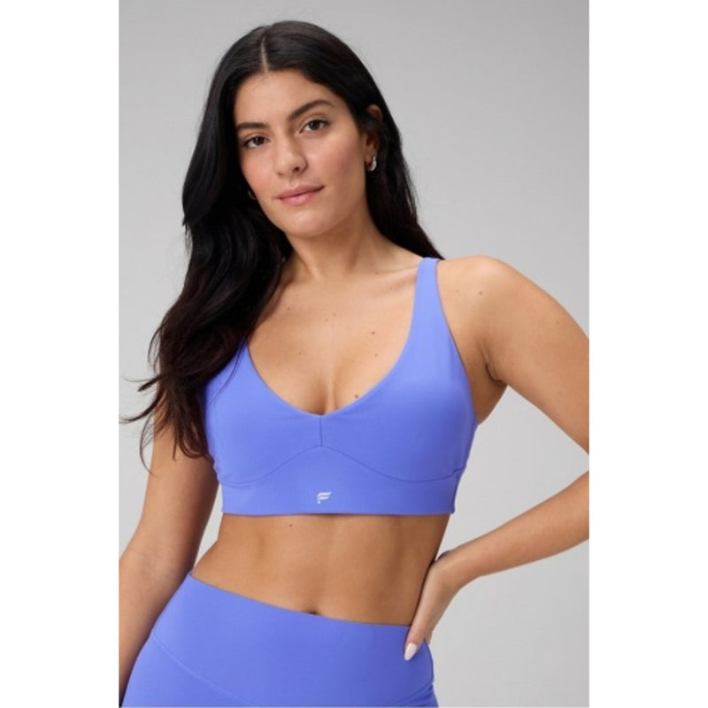 Fabletics - Womens Pureluxe Longline Low Impact Bra - Sapphire Sky