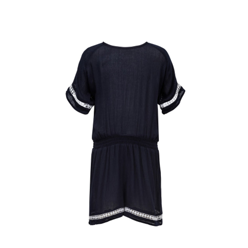 Snapper Rock - Girls Navy Cutout Jumper