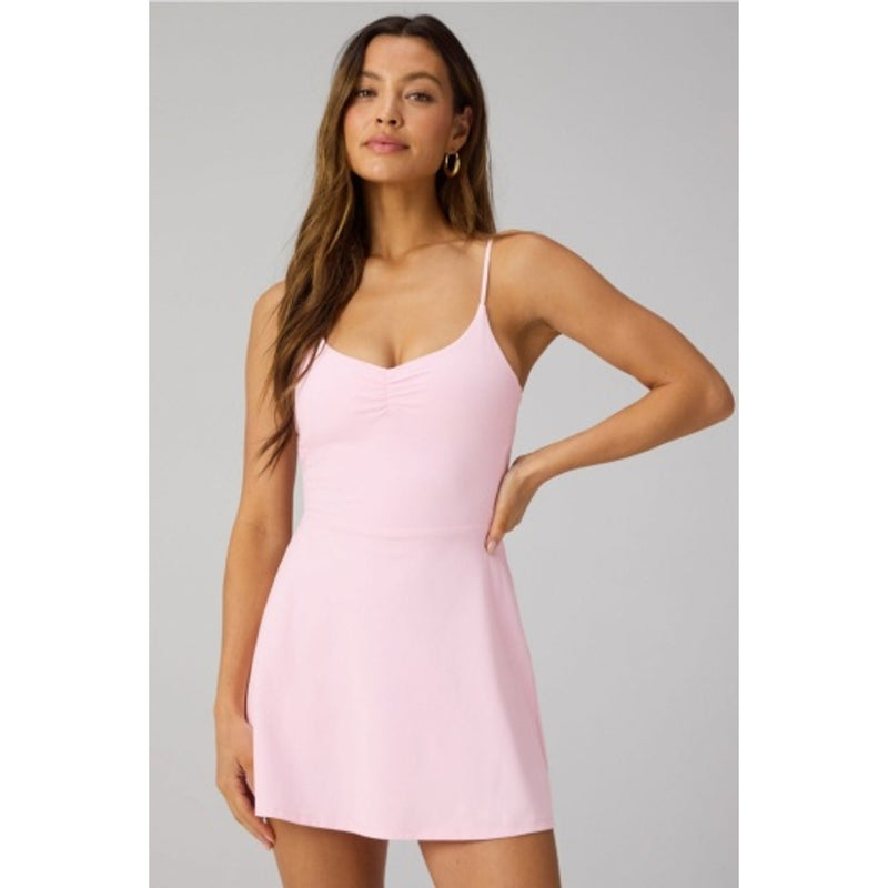 Fabletics - Womens Pureluxe Ruched Classic Mini Dress