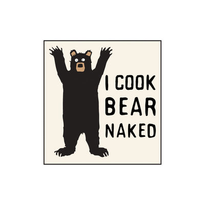 Little Blue House - Unisex I Cook Bear Naked Eco Dishcloth