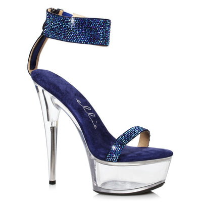 Ellie Shoes - 6" Stiletto with Rhinestone Strap