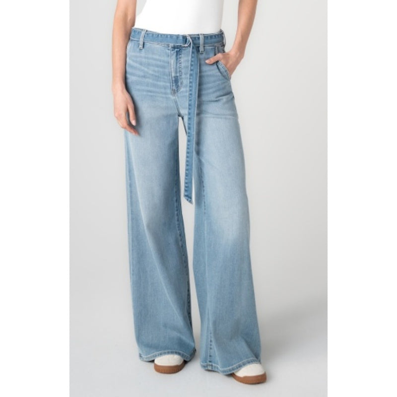 Liverpool Los Angeles - Womens High Rise Super Stride with Belt 32" in