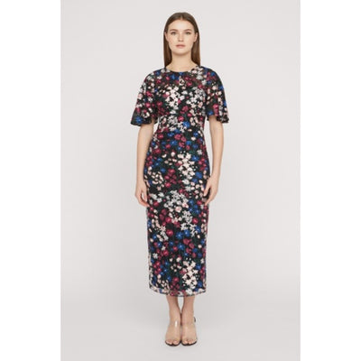 JS Collections - Womens Ursala Flutter Sleeve Gown