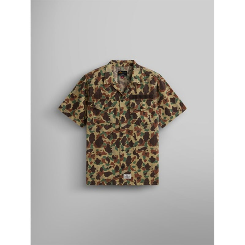 Alpha Industries - Mens Short Sleeve Washed Fatigue Shirt Jacket