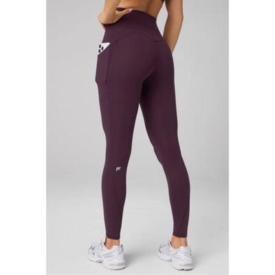Fabletics - Womens Oasis High-Waisted Legging - Oxblood
