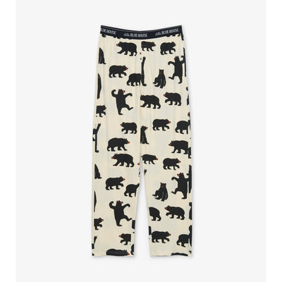 Little Blue House - Black Bears Mens Jersey Pajama Pants