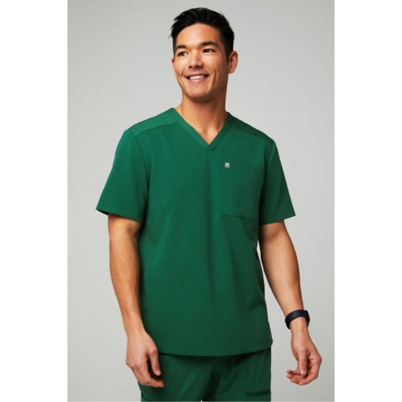 Fabletics - Mens Helix Scrub Top - Hunter Green