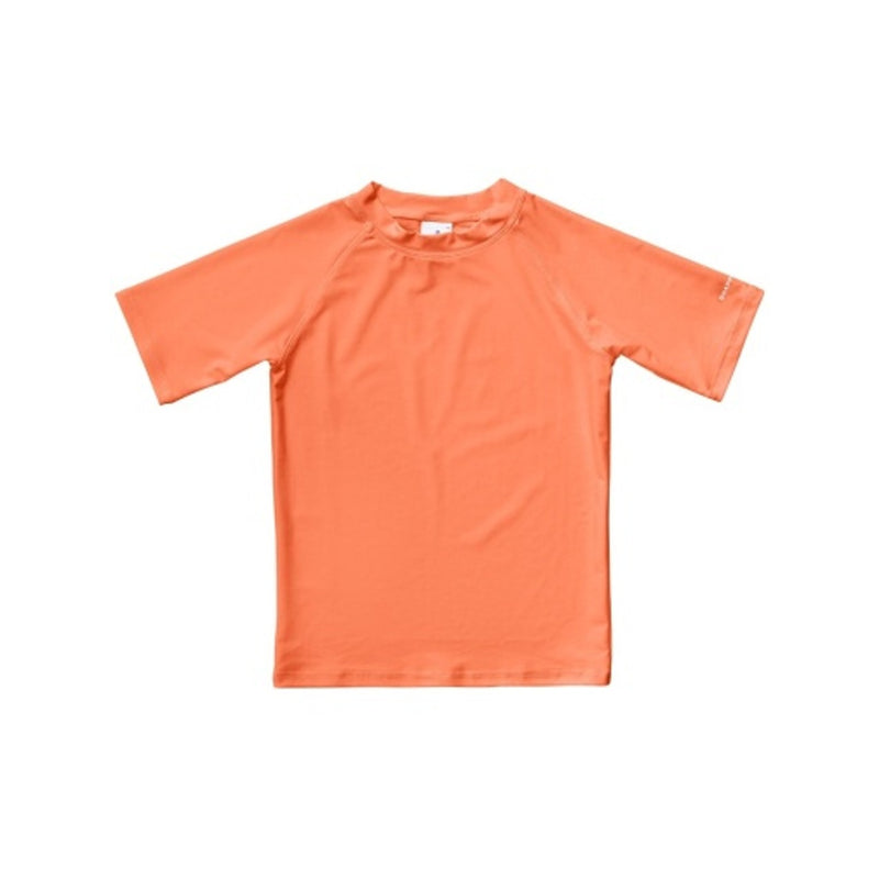 Snapper Rock - Boys Tangerine Short Sleeve Rash Top