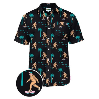 Tipsy Elves - Mens Sasquatch Shredder Hawaiian Shirt