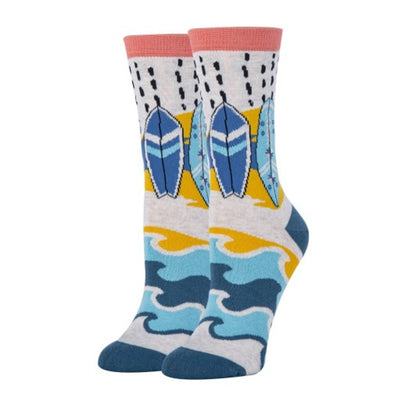 Oooh Yeah - Womens Ocean Child-Novelty-Womens Crew Socks