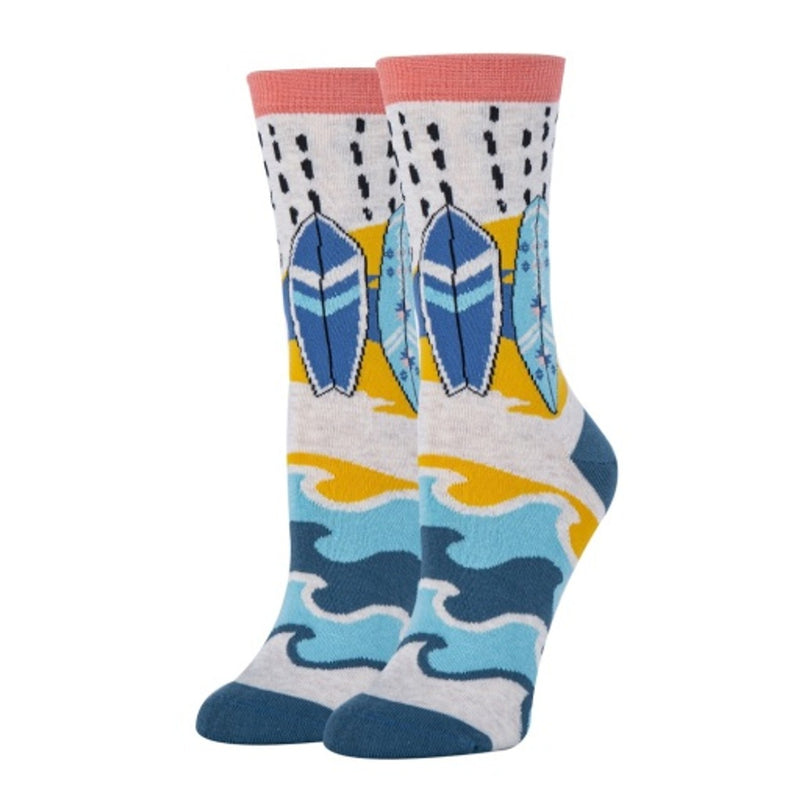 Oooh Yeah - Womens Ocean Child-Novelty-Womens Crew Socks