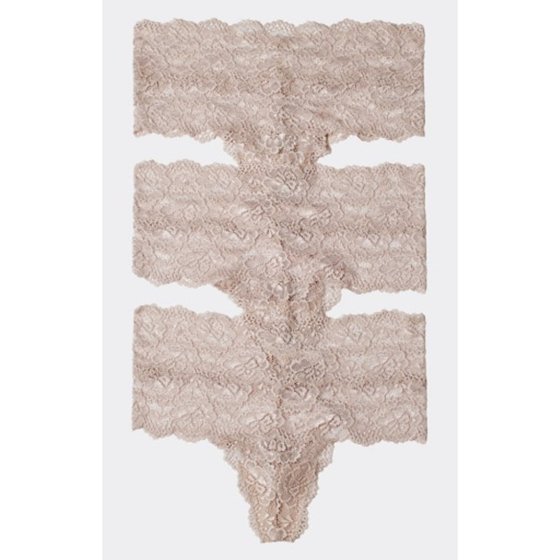 Skarlett Blue - Womens Goddess High-Rise Thong 3-Pack