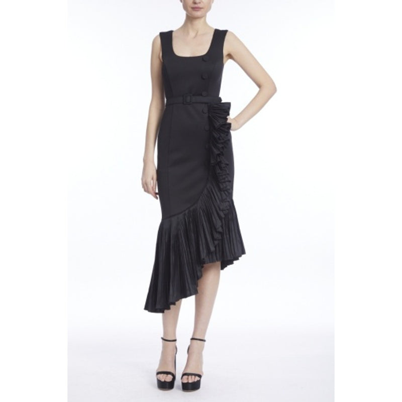 Badgley Mischka - Womens Pleated Flounce