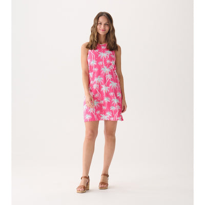 Little Blue House - Unisex Tank Dress Palm Mirage