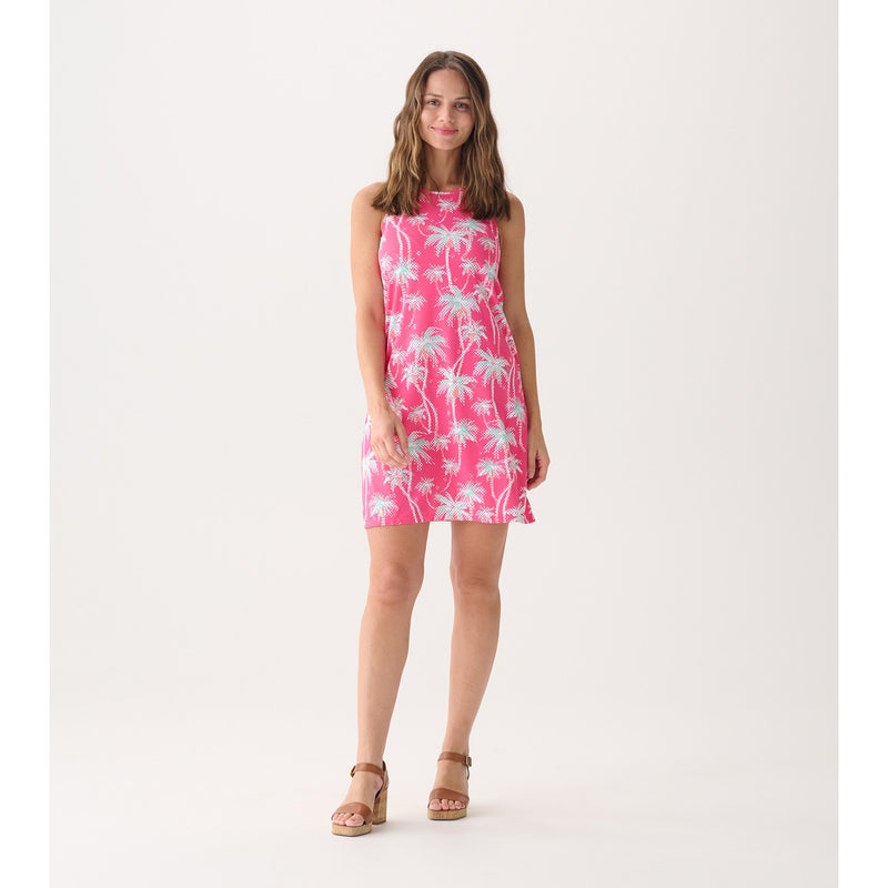 Little Blue House - Unisex Tank Dress Palm Mirage
