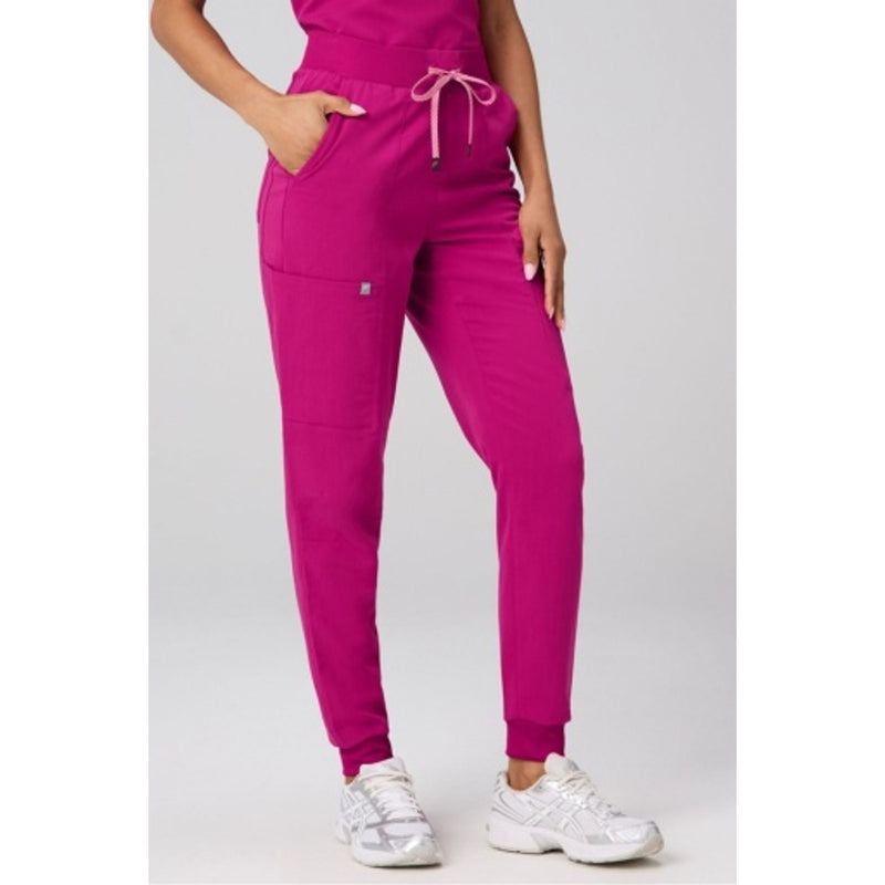 Fabletics - Womens High-Rise on-Call Scrub Jogger Motiontech - Hibiscus