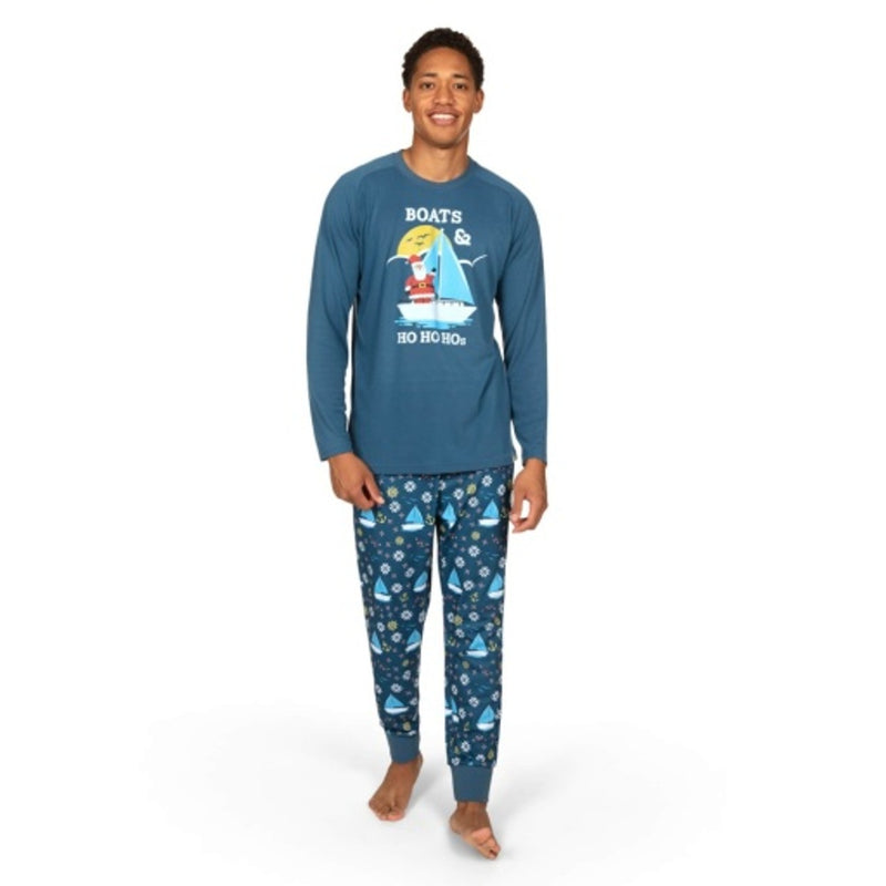 Tipsy Elves - Mens Boats & Ho Ho Hos Pajama Set