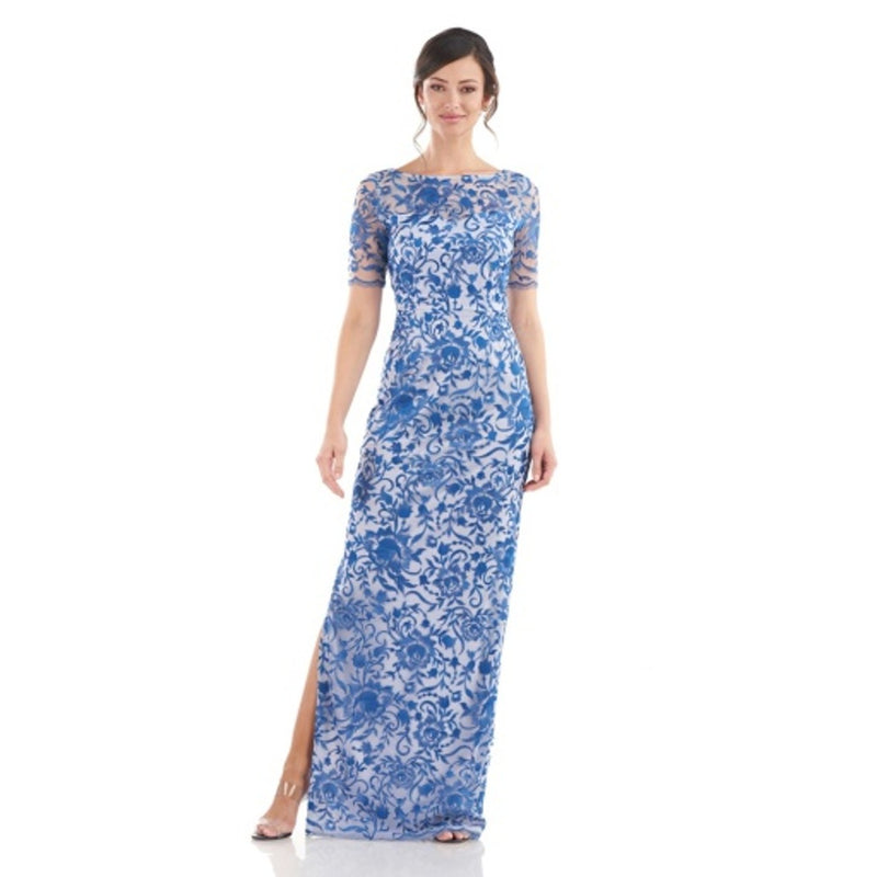 JS Collections - Womens Alexis Elbow Sleeve Gown