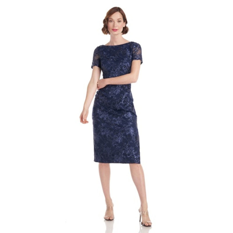 JS Collections - Womens Leena Bateau Midi Dress