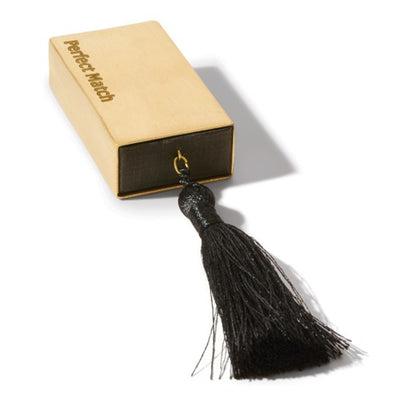 Skeem - Unisex Merriment Brass Matchbox with Black Tassel