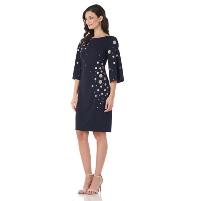 JS Collections - Womens Embroidered Shift Dress