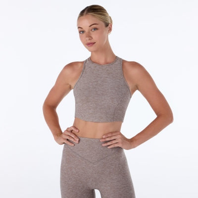 Thirty Three Threads - Unisex Tc Active Long Line Bra Pebble Sd