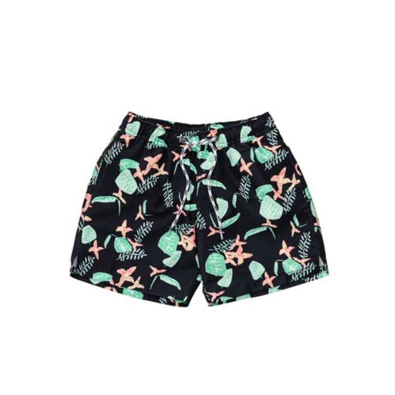 Snapper Rock - Boys Neon Rainforest Volley Board Short