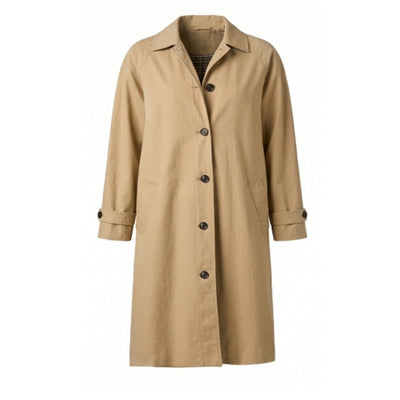 Liverpool Los Angeles - Womens Raglan Sleeve Coat with Pleat Back