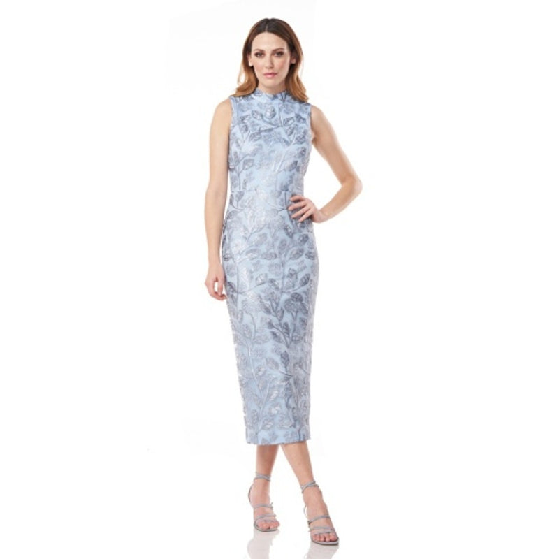 JS Collections - Womens Lisa Mock Neck T-Length Dress