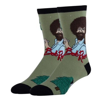 Oooh Yeah - Mens Unisex Crew Socks-Painting Bob Ross