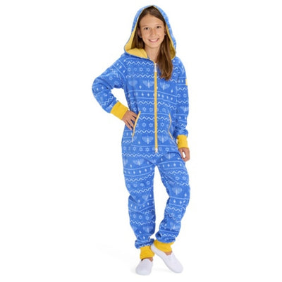 Tipsy Elves - Kids Blue Hanukkah Jumpsuit