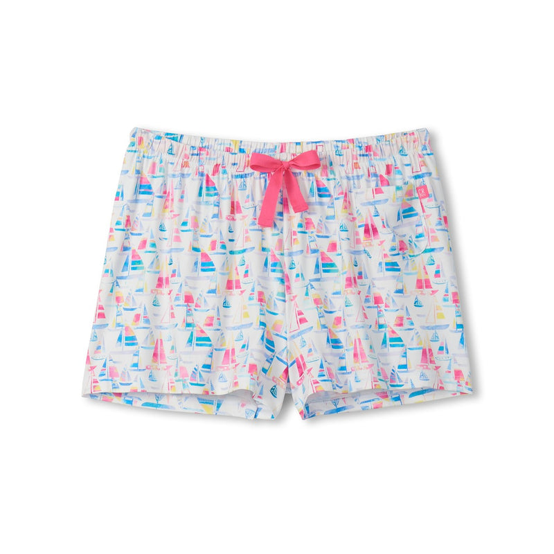 Little Blue House - Unisex Painted Sailboats Pj Shorts in a Bag
