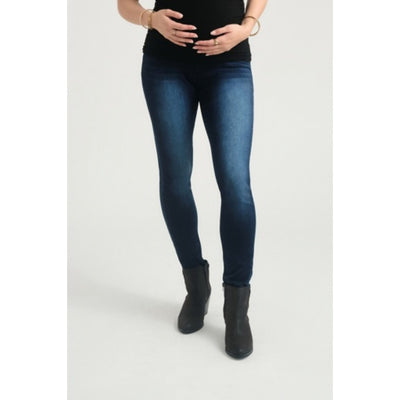 1822 Denim - Womens Maternity 34" Butter Skinny Jean with Bellyband