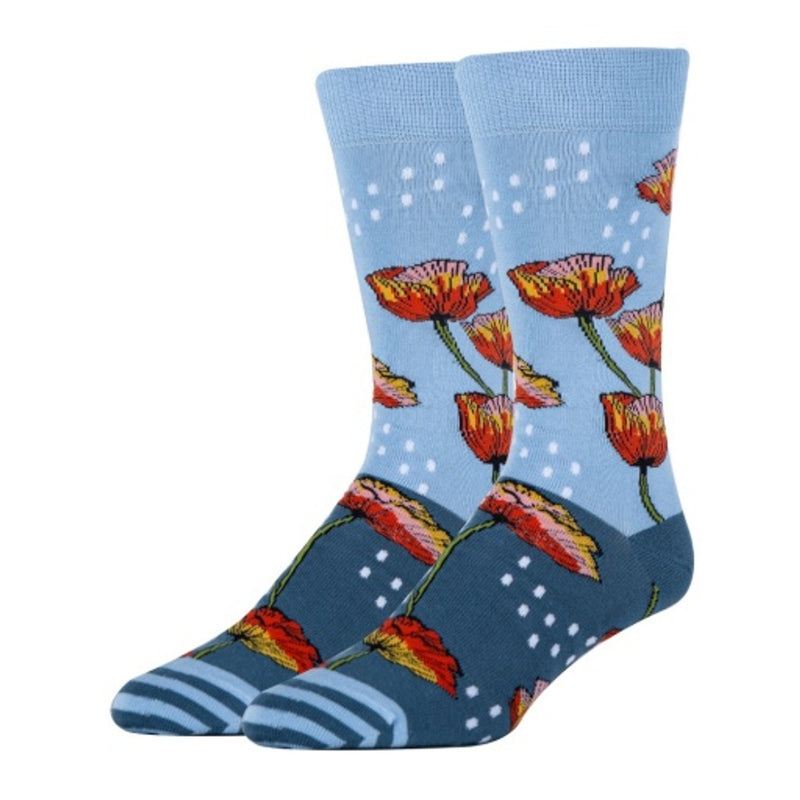 Oooh Yeah - Mens Poppy Please-Novelty-Mens Crew Socks