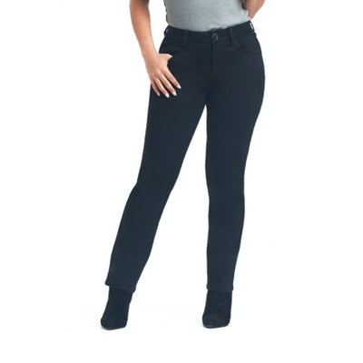 1822 Denim - Womens Petite 27" Better Butter Slim Straight Jean