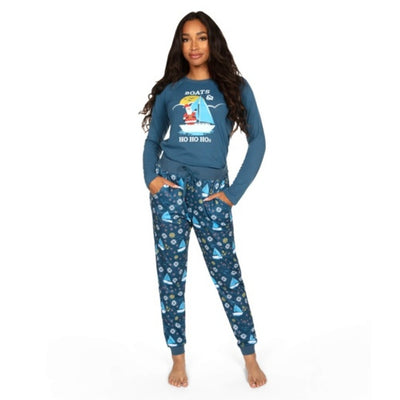 Tipsy Elves - Womens Boats & Ho Ho Hos Pajama Set
