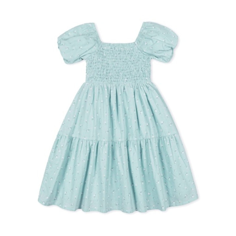 Hope & Henry - Girls Smocked Bubble Sleeve Dress