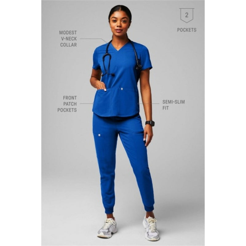Fabletics - Womens Method Scrub Top Motiontech - Royal Blue