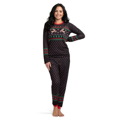 Tipsy Elves - Womens Fair Isle Rudolph Pajama Set