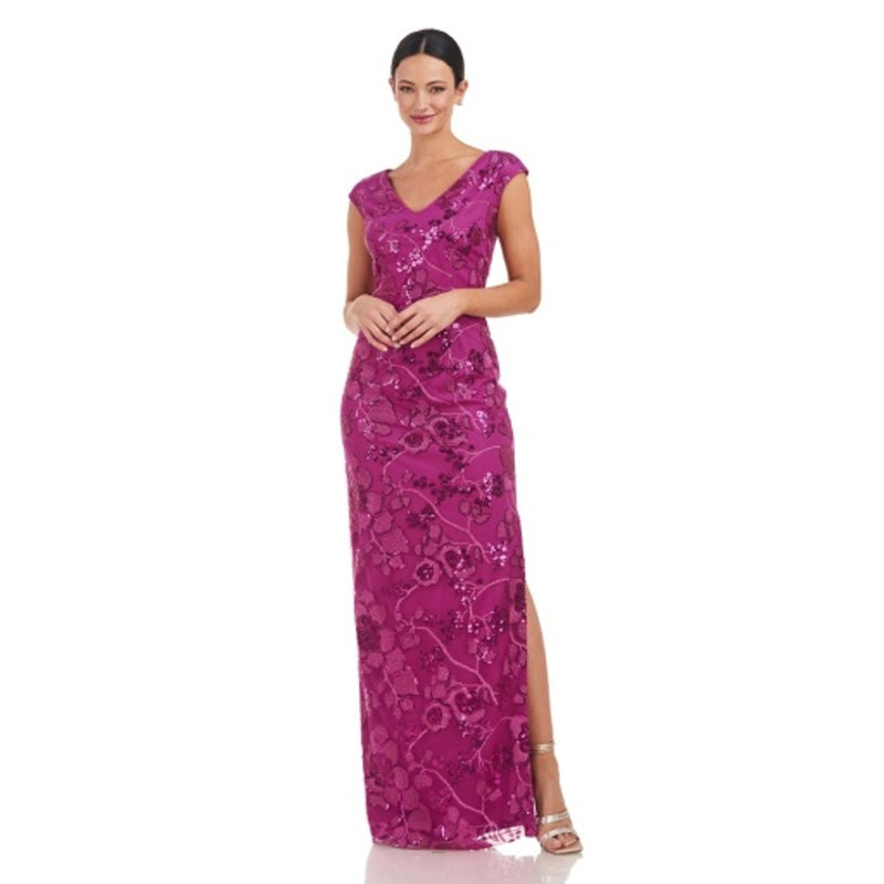 JS Collections - Womens Halle Column Gown