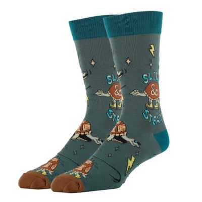 Oooh Yeah - Mens Slow & Steady-Mens Crew Socks